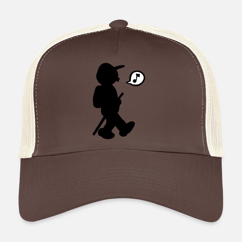 Wandern - Trucker Cap - Braun/Beige