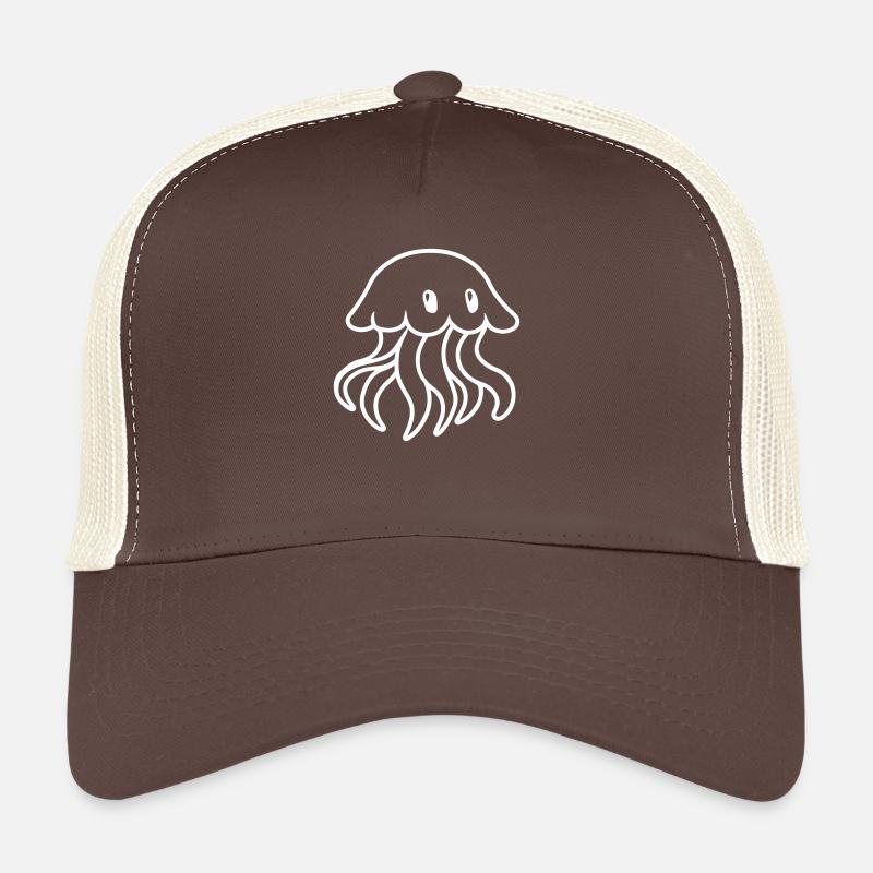 Jellyfish Comic Trucker Cap