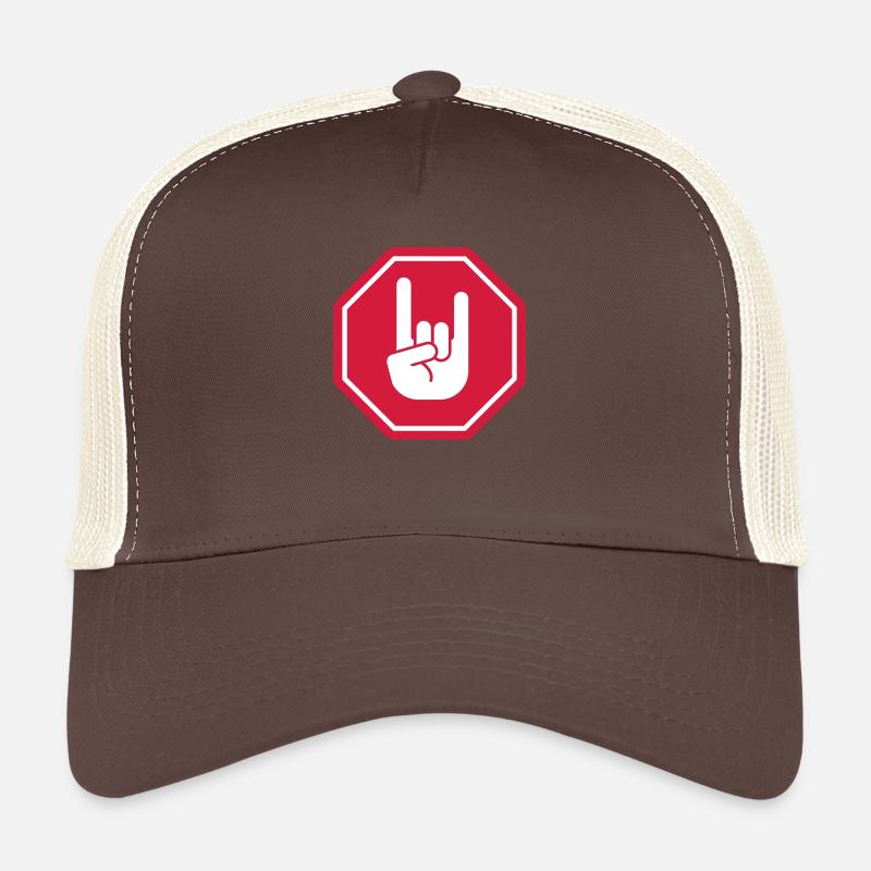 Metal hand - Trucker Cap - brown/beige