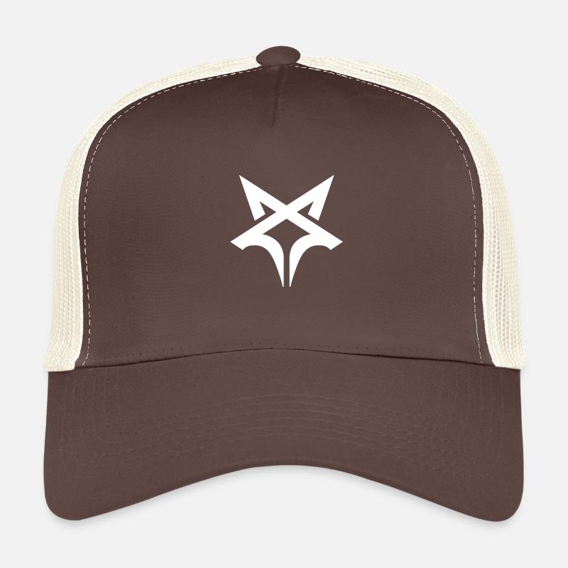 Tschetschenischer Wolf Logo - Trucker Cap - Braun/Beige