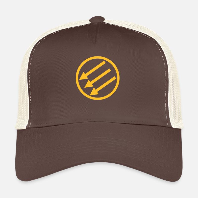 Drehen von Pfeile - Trucker Cap - Braun/Beige