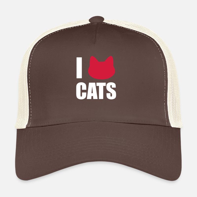 J’adore les chats Casquette trucker 