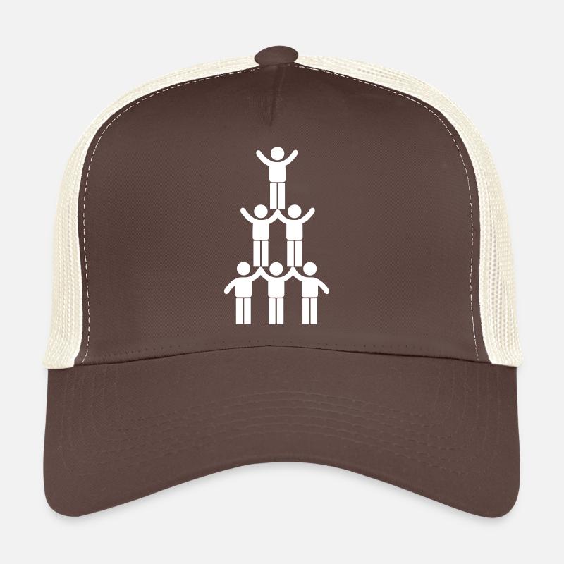 Travail d’Équipe - Casquette trucker  - marron/beige
