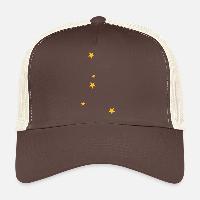 Krebs Sternbild - Trucker Cap - Braun/Beige