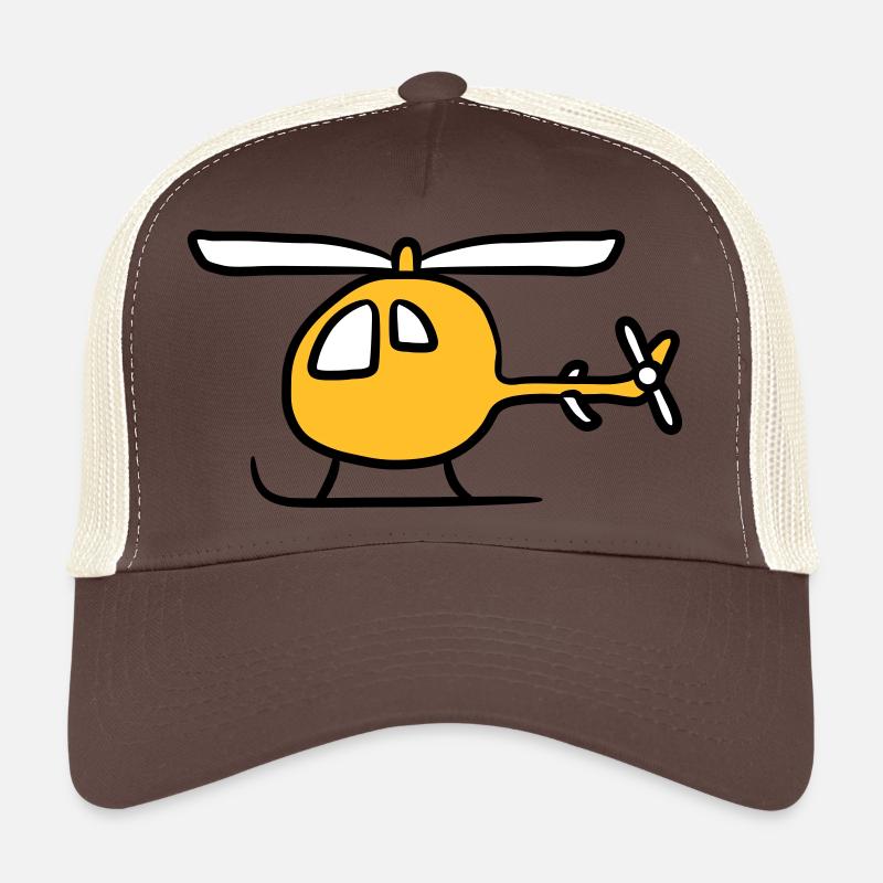 Comic cartoon kids Heli cute Trucker Cap