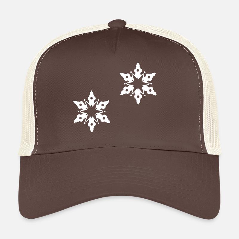 A snow crystal Trucker Cap
