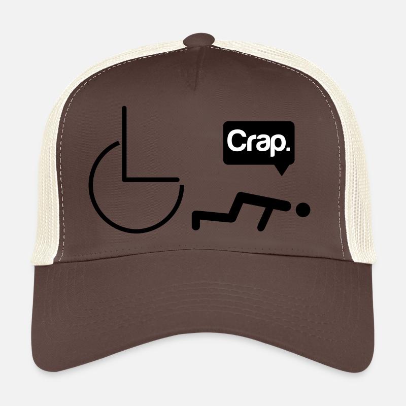 Crap wheelchair Trucker Cap