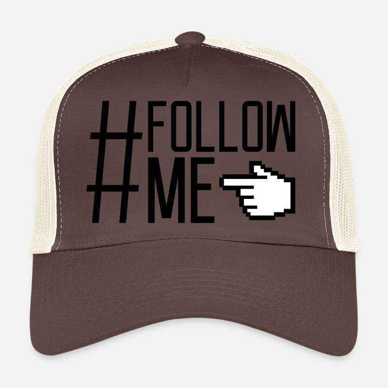 Hand Zeiger Follow - Trucker Cap - Braun/Beige