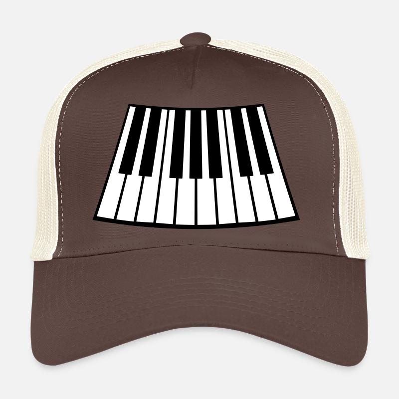 Piano Keys Instrument Playing Classical Music Trucker Cap