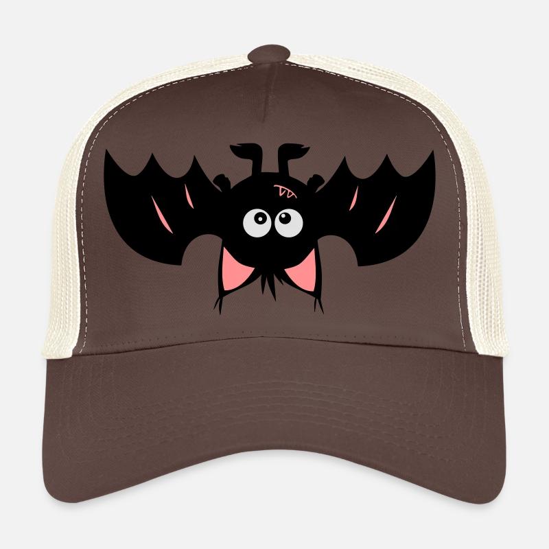 Monstamoon - CrazyBatimon - Trucker Cap - Braun/Beige