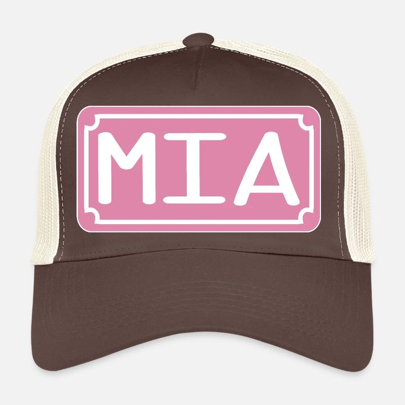 Name gift - FIRST NAME MIA MAIDEN NAME Trucker Cap