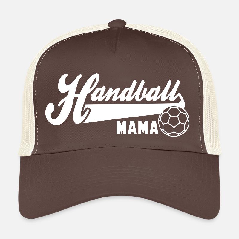 Handball MAMA WHITE - Trucker Cap - Braun/Beige