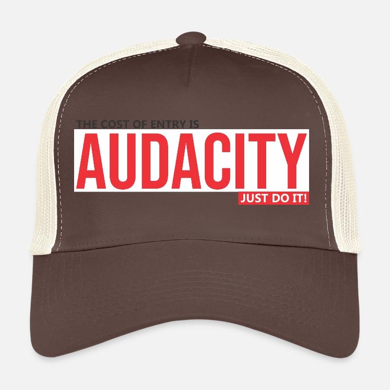 Audacity Mut zum Sprung - Trucker Cap - Braun/Beige