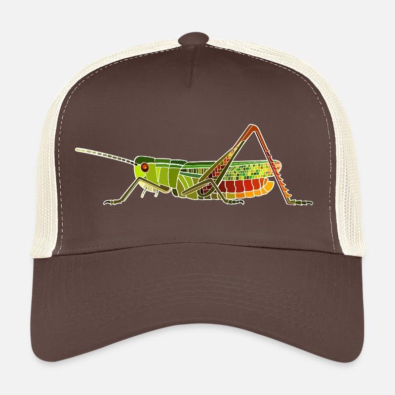 Heath grasshopper - Trucker Cap - brown/beige