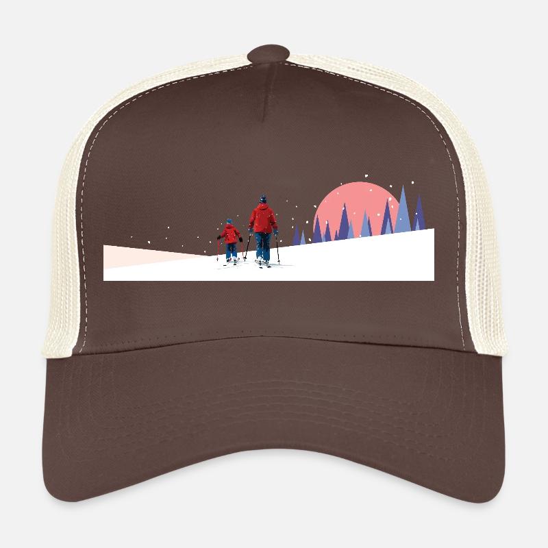 Backcountry Ski Team - Trucker Cap - Braun/Beige