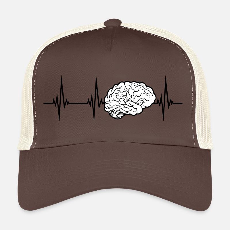 Conception du cerveau ECG Casquette trucker 