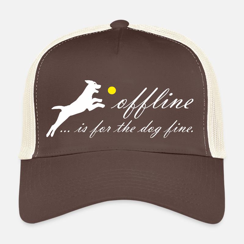 Offline Hund fein tobender Hund Gassi gehen Trucker Cap