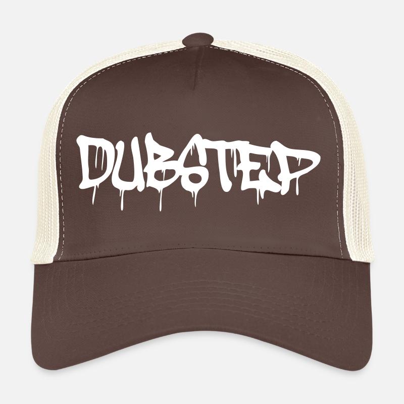 Dub Step Techno Musique Fête Drop Graffiti Texte Casquette trucker 