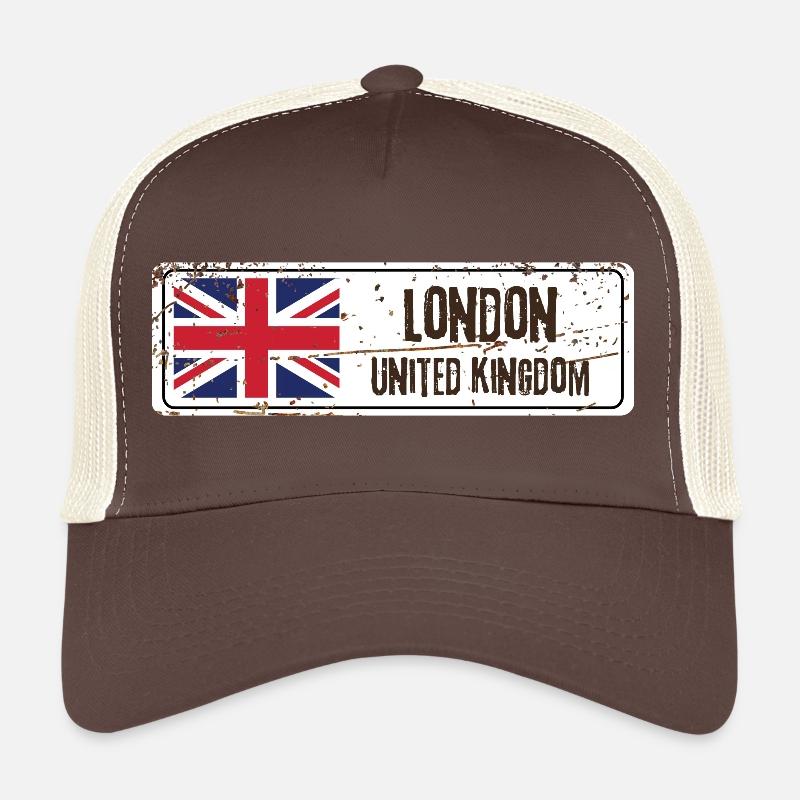 Londres Drapeau du Royaume-Uni Casquette trucker 