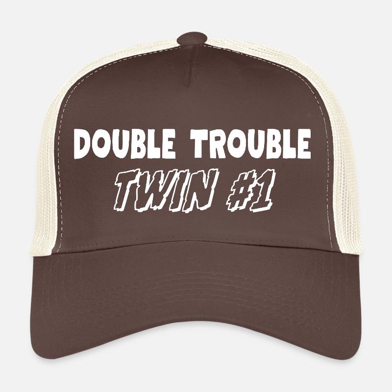Double Trouble Twins - Trucker Cap - brown/beige