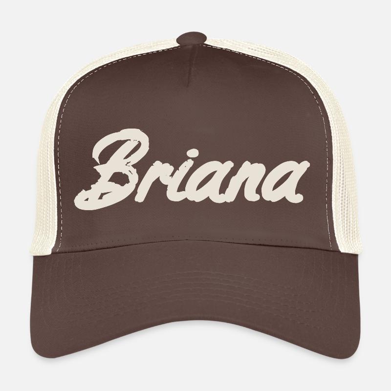 Briana Naming Name Tag Name Day Casquette trucker 