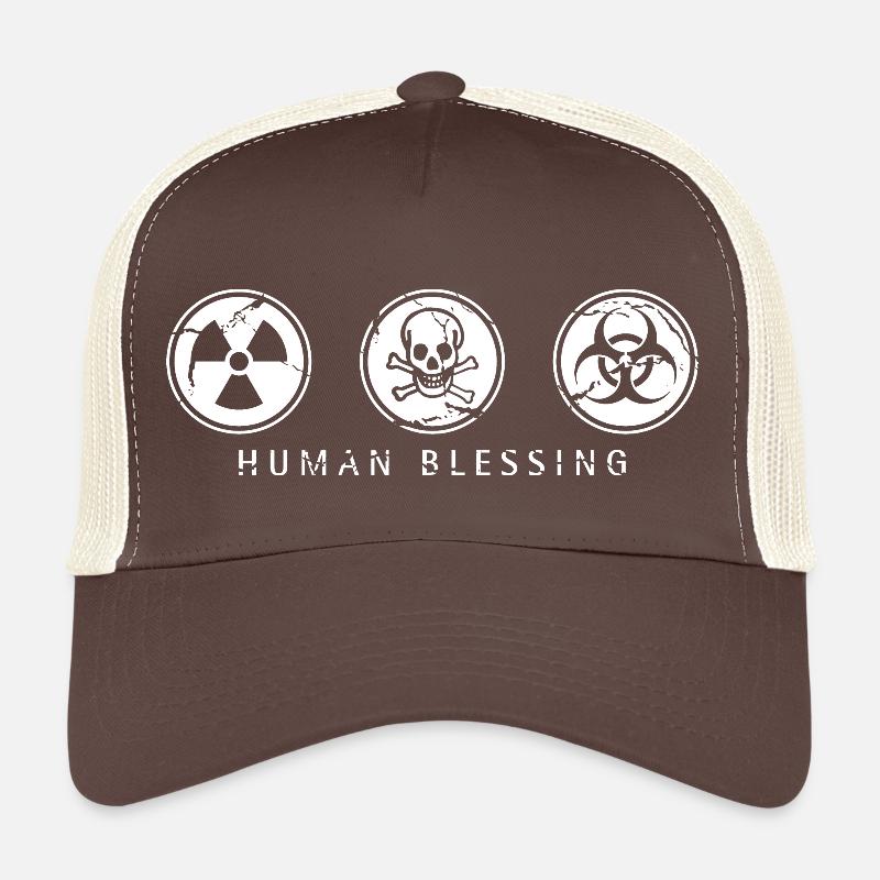 Human Blessing - White Trucker Cap