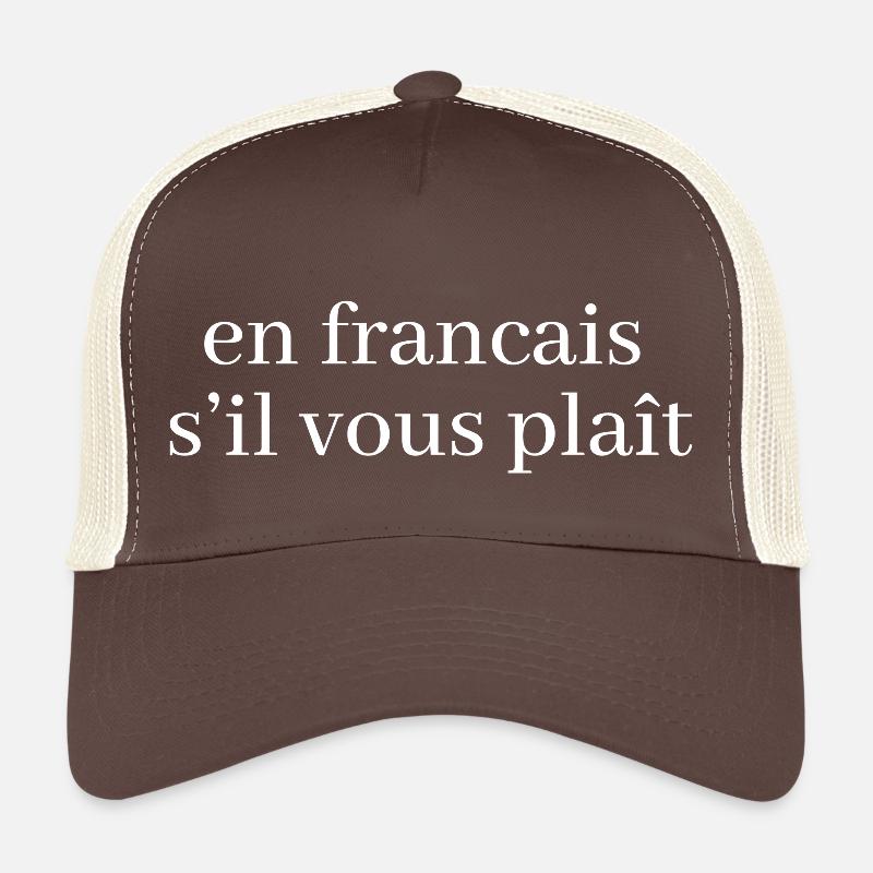 En français s'il vous plaît - Trucker Cap - Braun/Beige