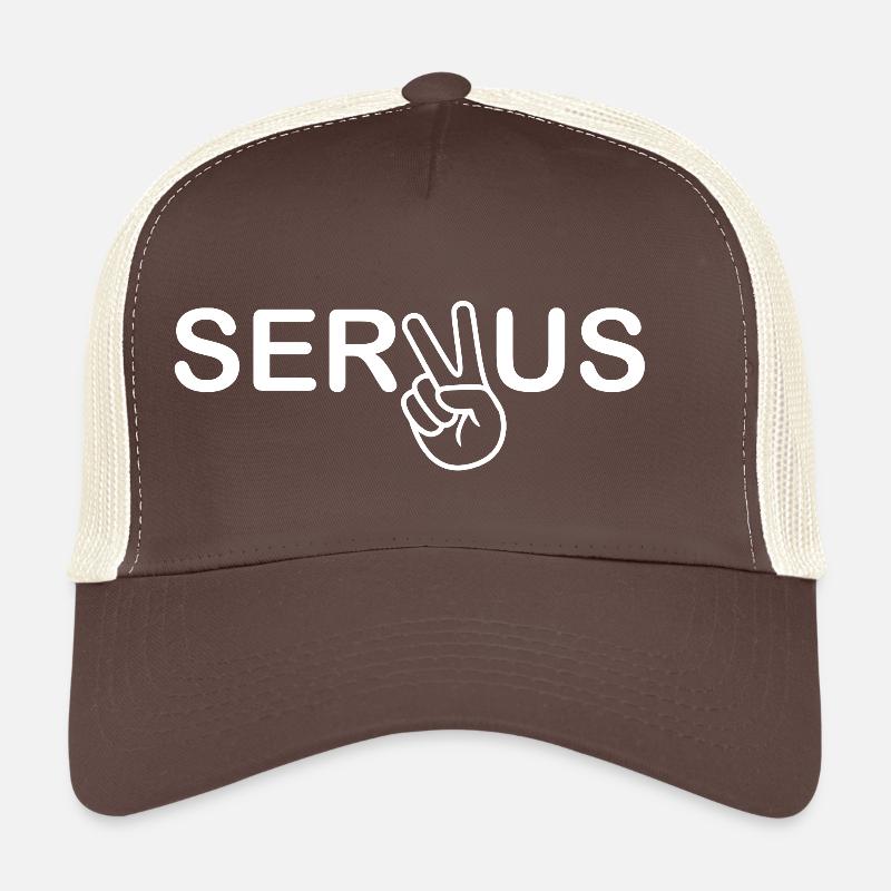Servus - Gruß - bayerisch Trucker Cap