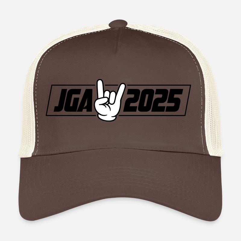Jga 2025 Junggesellenabschied - Trucker Cap - Braun/Beige