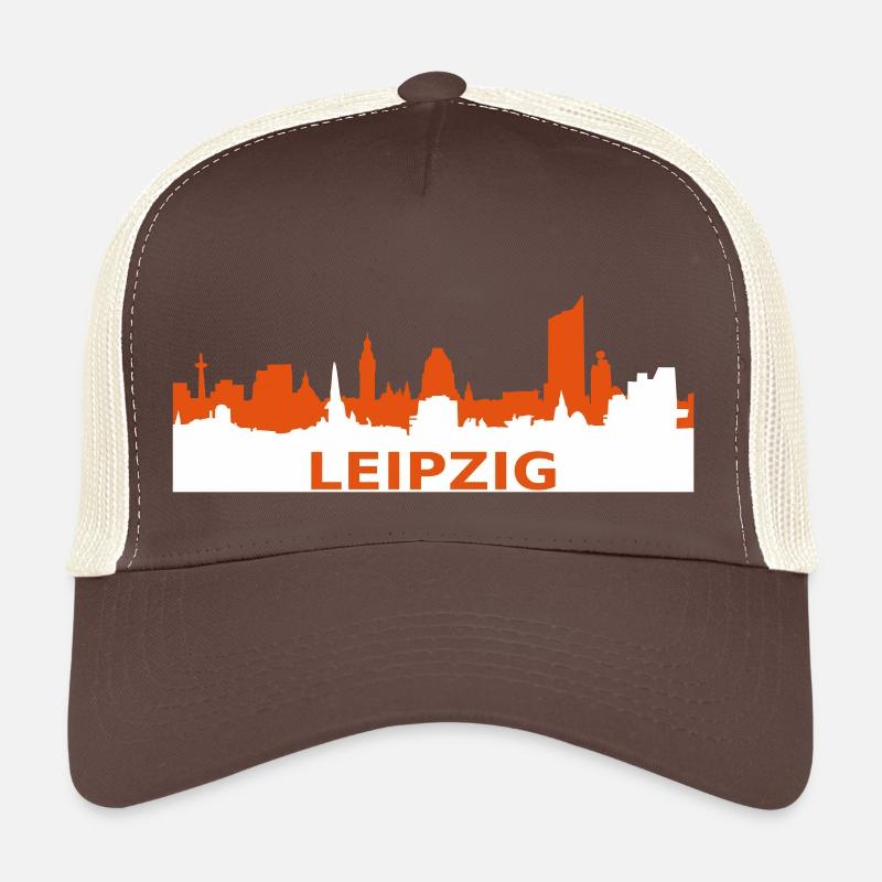 Skyline de Leipzig Casquette trucker 