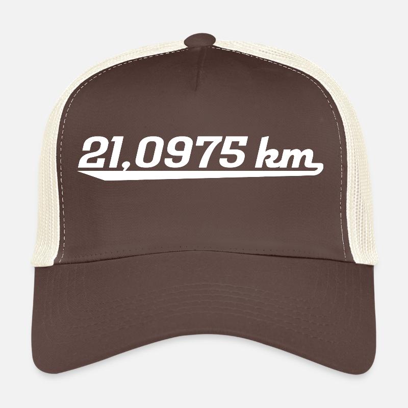 Halbmarathon - Trucker Cap - Braun/Beige