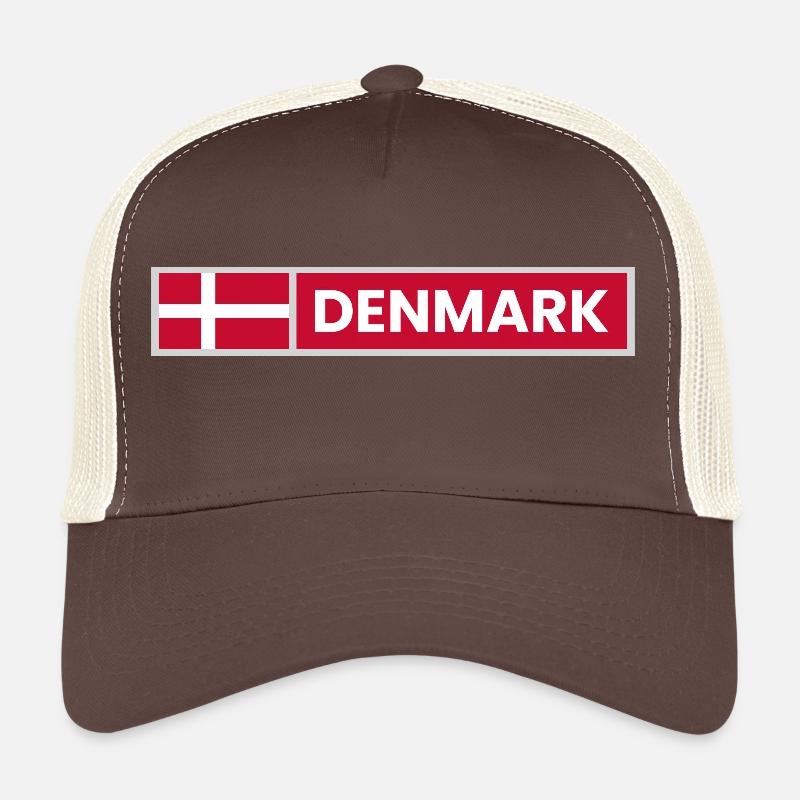 Denmark National Flag Trucker Cap