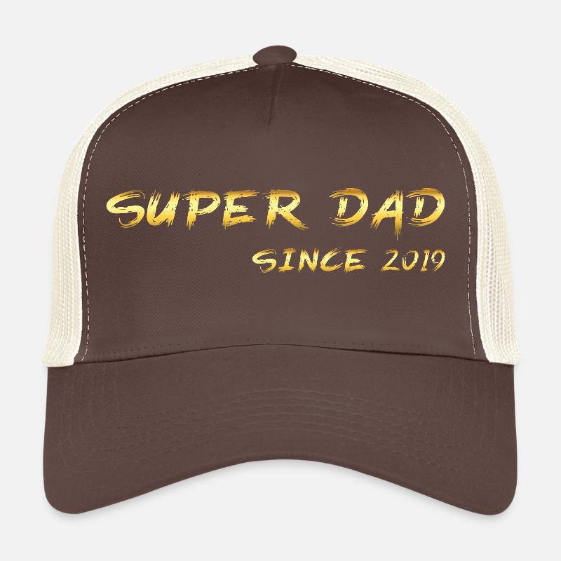 Super Dad since 2019 - Trucker Cap - brown/beige