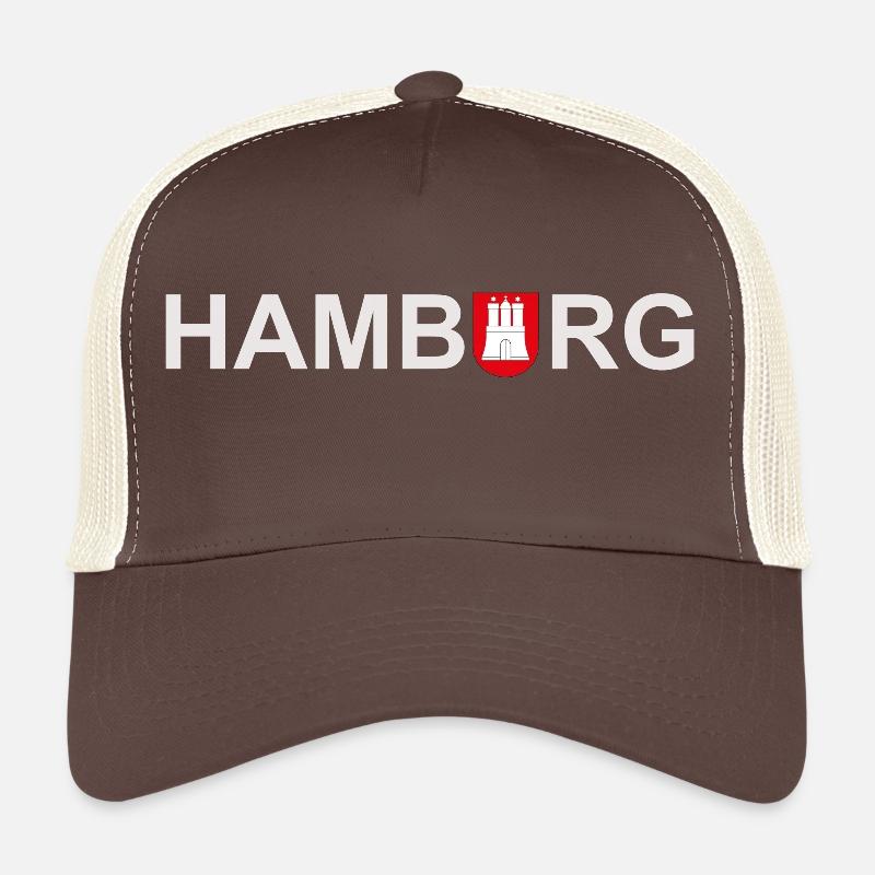 HAMBURG White Trucker Cap