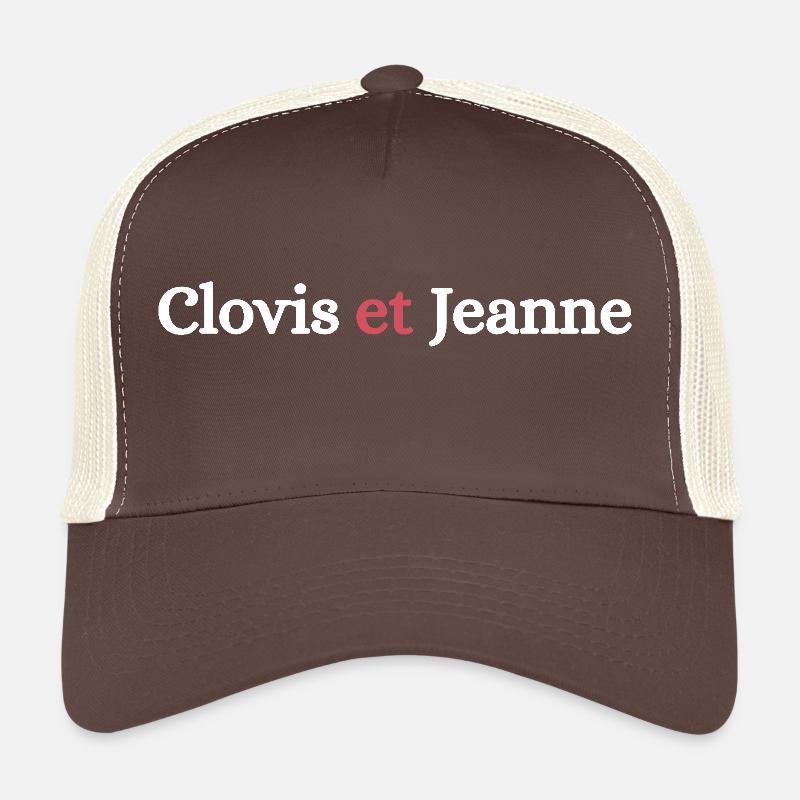 Clovis et Jeanne Blanc Casquette trucker 
