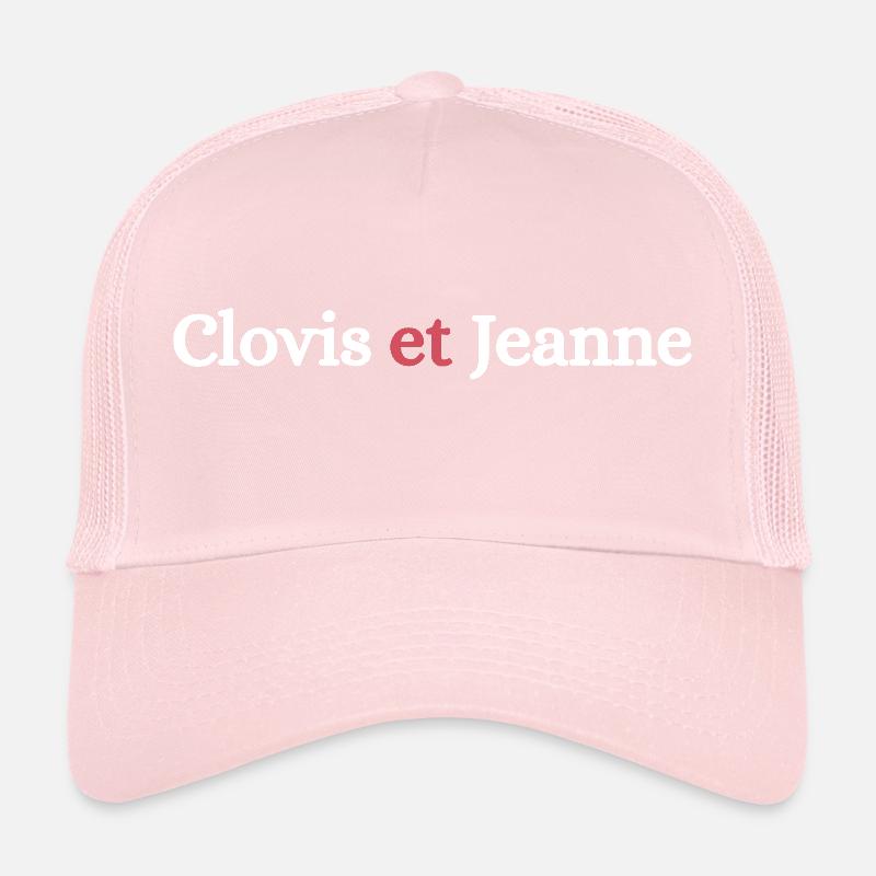 Clovis et Jeanne Blanc Casquette trucker 