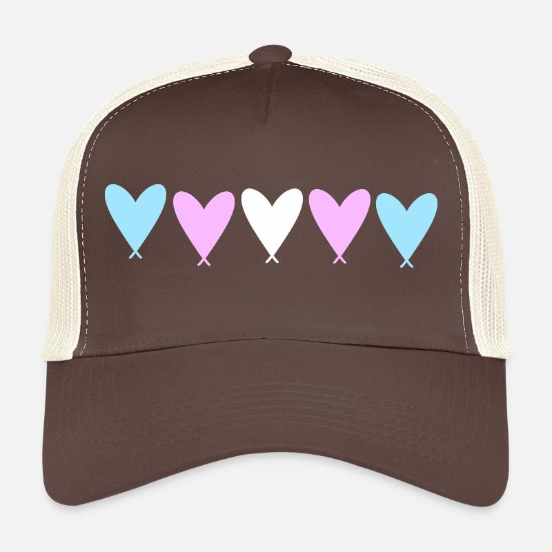 TransHearts - Trucker Cap - Braun/Beige