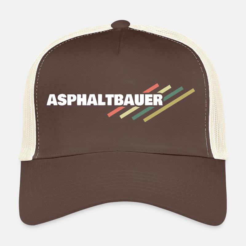 Occupation asphalt worker Trucker Cap