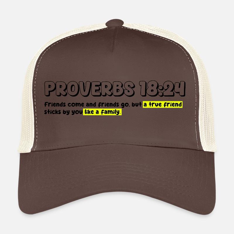 Vibrant Abstract Christian Design - Trucker Cap - brown/beige