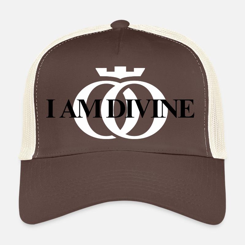 Ich bin göttlich. Oppoline Kollektion - Trucker Cap - Braun/Beige