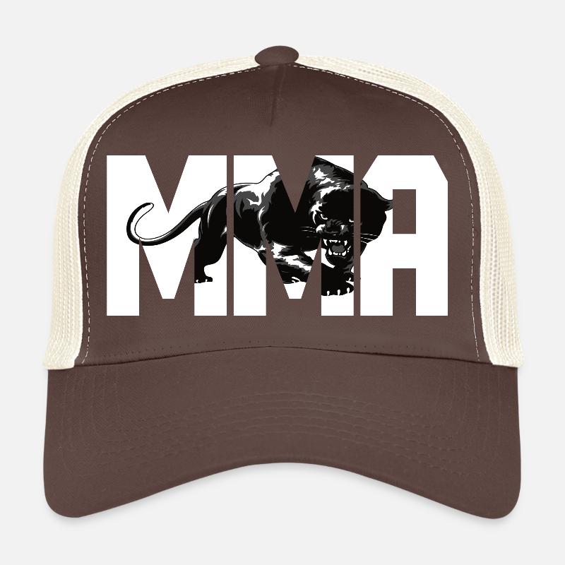 MMA design with a big cat Trucker Cap
