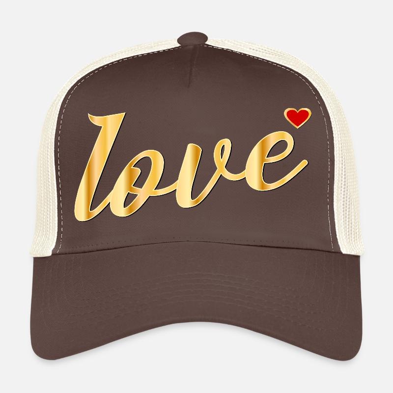 LOVE HEART MESSAGE Trucker Cap