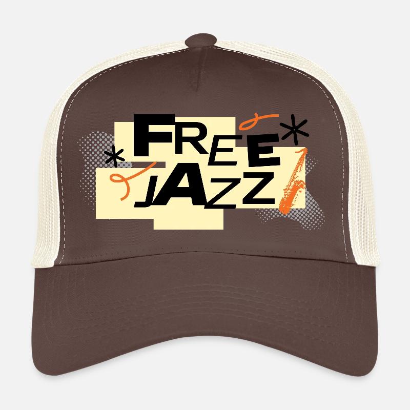 Free Jazz Typographie rétro audacieuse Casquette trucker 