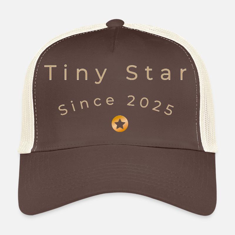 Tiny Star depuis 2025 : design minimaliste pour bébés - Casquette trucker  - marron/beige