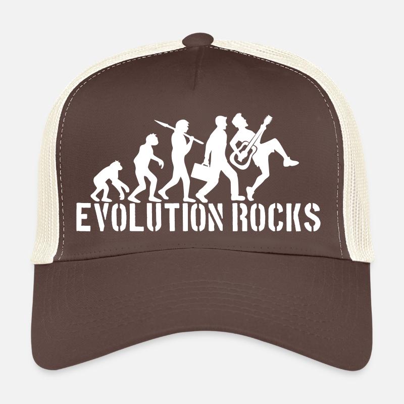 Evolution Rocks Guitares Musique Guitariste Casquette trucker 