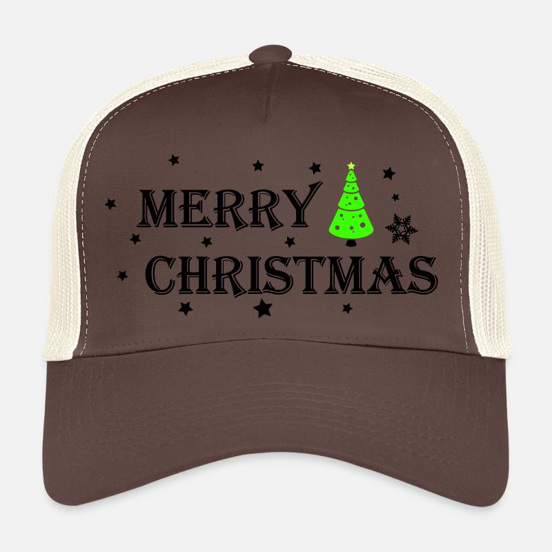 Merry Christmas - Trucker Cap - Braun/Beige