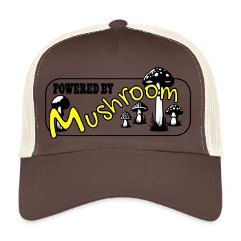 Le pouvoir des champignons - Casquette trucker  - marron/beige - Devant