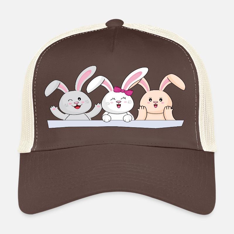 Fröhliches Hasen Trio Trucker Cap