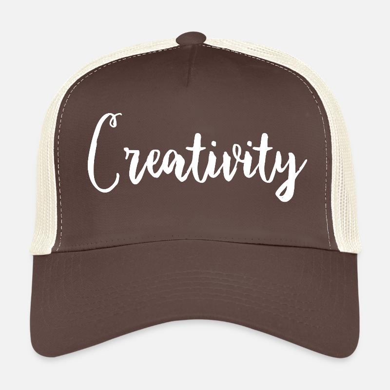Creativity knows - Trucker Cap - brown/beige