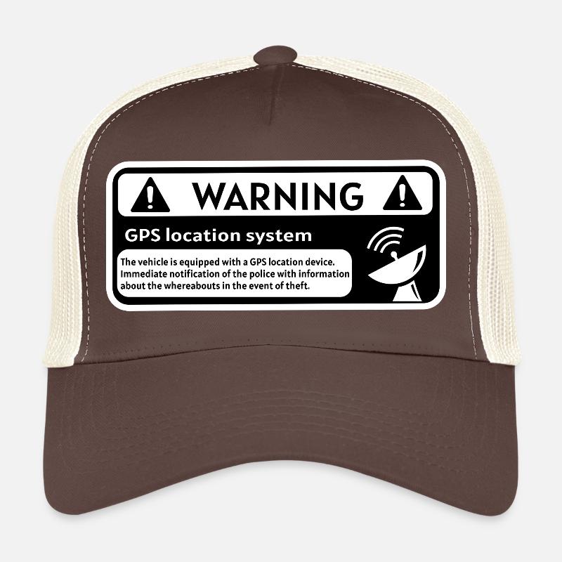 GPS-Alarm-Aufkleber Trucker Cap